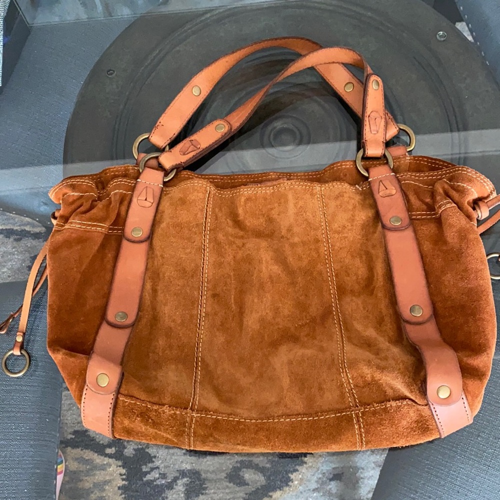 Lucky Brand Suede Tote.